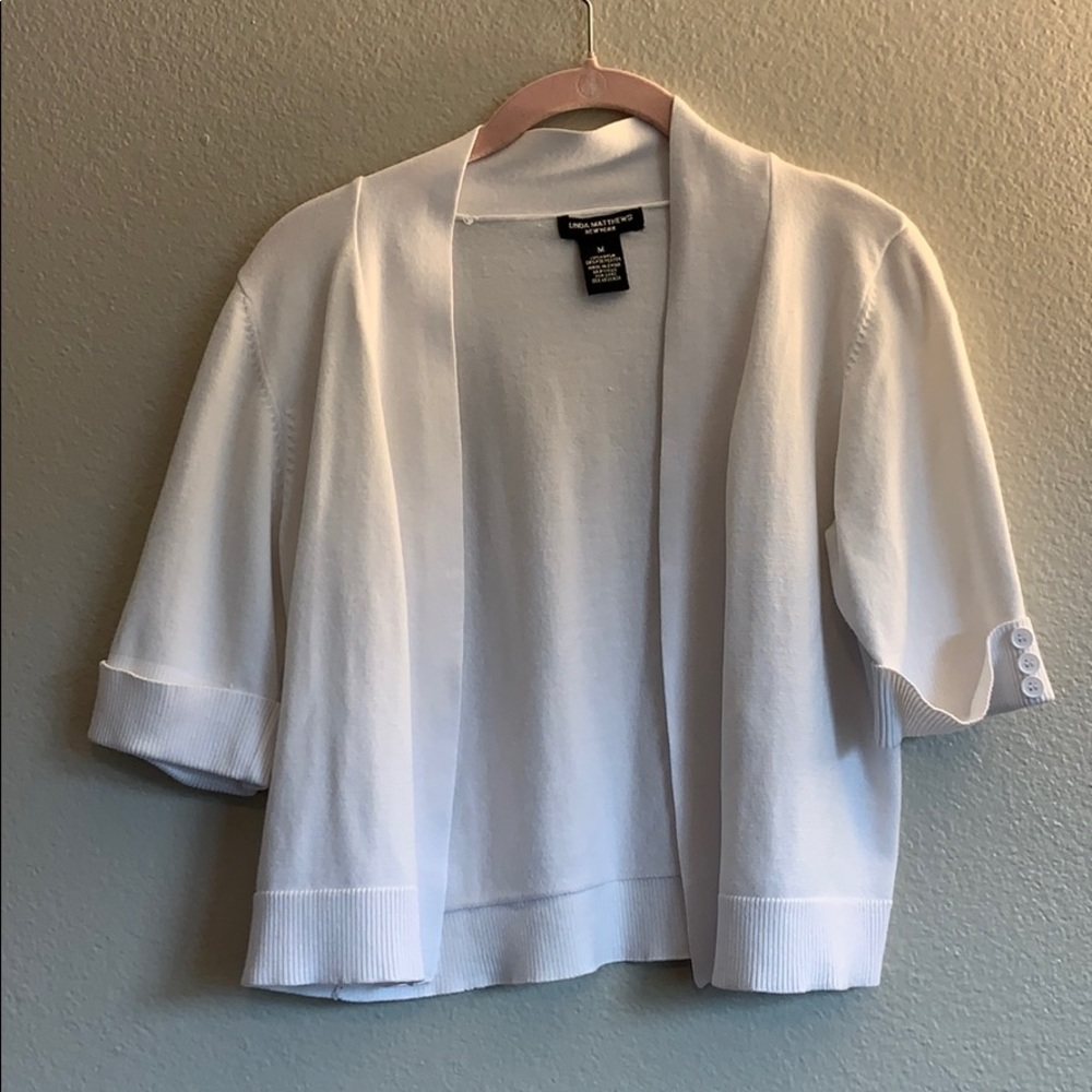 White short cardigan